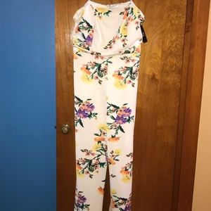 Floral Strapless Jumpsuit